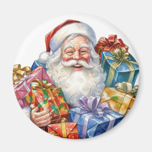 Imán Alegre Santa Claus Navidad Tradicional