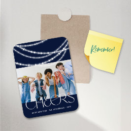 Imán Alegres De Año Nuevo Iluminan Elegante Foto