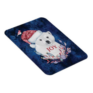 Imán Alegría de los Navidades de pájaro Gorra de oso po