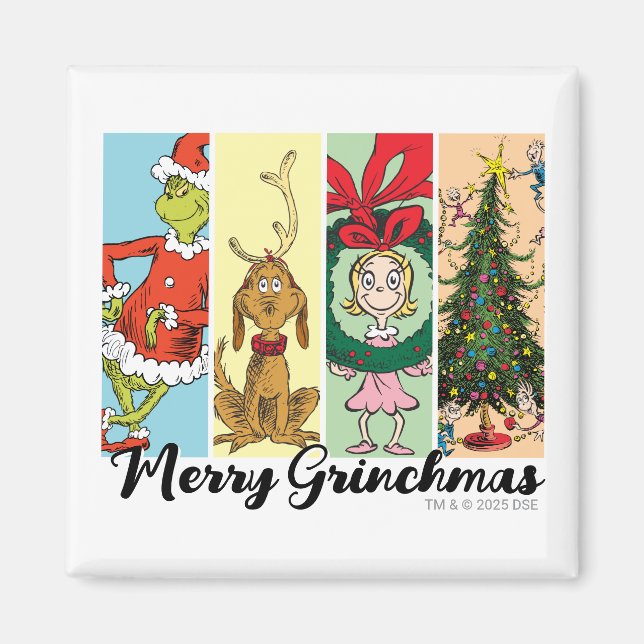 Imán Alegría Grinchmas Collage Navideño (Frente)