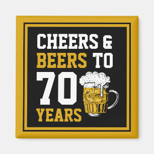 Imán Alegría y cerveza de 70 años a 70 años divertidos