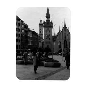 Imán Alemania antigua iglesia de Múnich Marienplatz