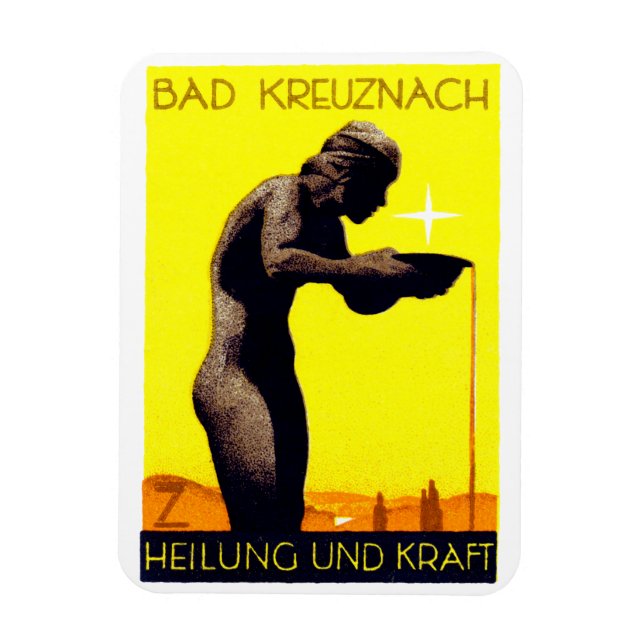 Imán Alemania de Bad Kreuznach 1920 (Vertical)
