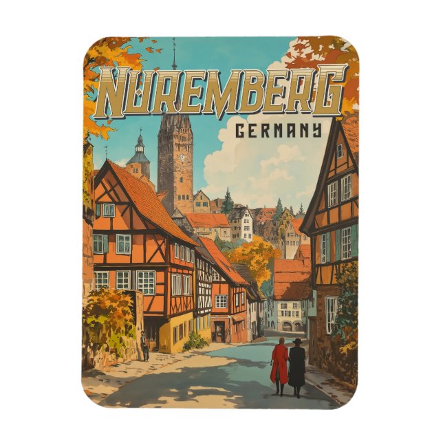 Imán Alemania de Nuremberg - Baviera clásica (Vertical)