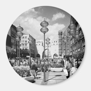 Imán Alemania Vintage Puerta de la Ciudad de Múnich Kar