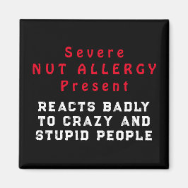Imán Alergia de las nueces graves presente - Reacciones