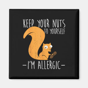 Imán Alérgico A Las Nueces I Ardilla Alimentos Alergia