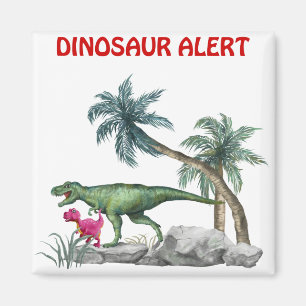 Imán Alerta de dinosaurios