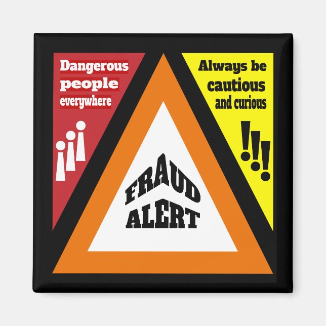 Imán Alerta de fraude (Frente)