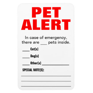 Imán Alerta de mascota