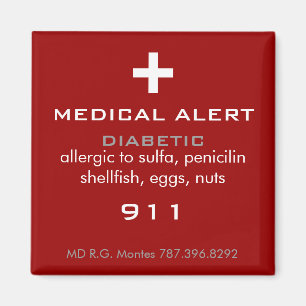 Imán alerta médico