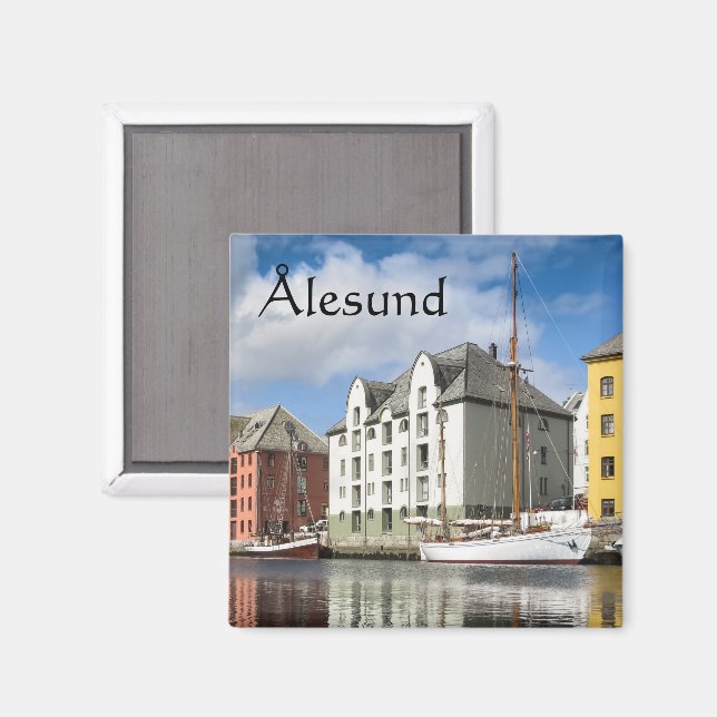 Imán Alesund Noruega (Anverso/Reverso)