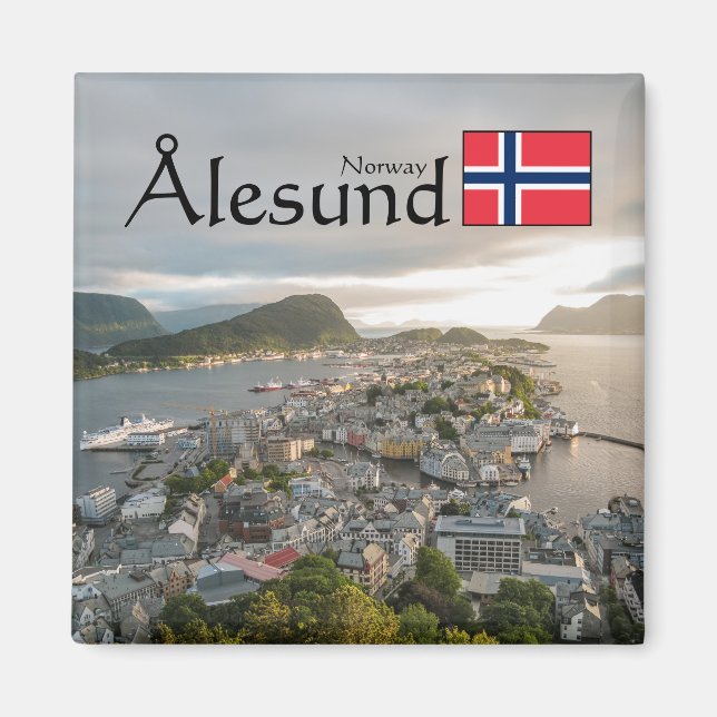 Imán Alesund Norway Souvenir (Frente)