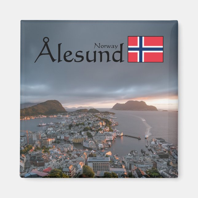 Imán Alesund Norway Souvenir (Frente)