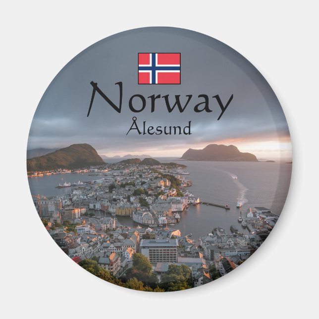 Imán Alesund Norway Souvenir (Frente)
