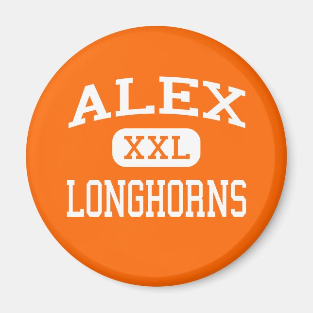 Imán Alex - Longhorns - High School - Alex Oklahoma (Frente)