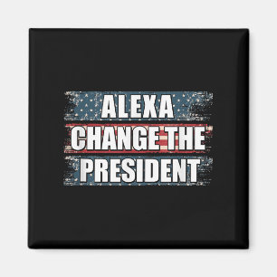 Imán Alexa cambia el presidente Funny Trump