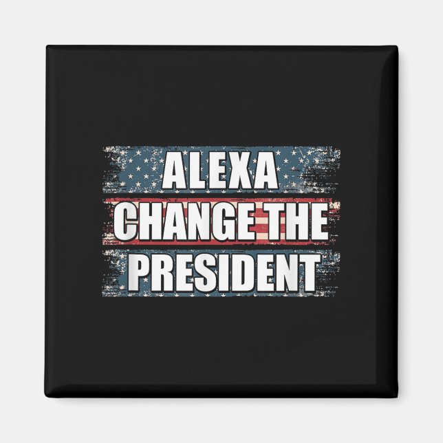Imán Alexa cambia el presidente Funny Trump (Frente)