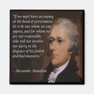 Imán Alexander Hamilton "Líder Enemigo" Regalo