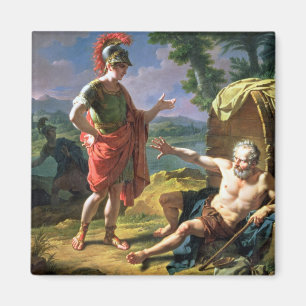 Imán Alexander y Diógenes, 1818 (aceite en lona)