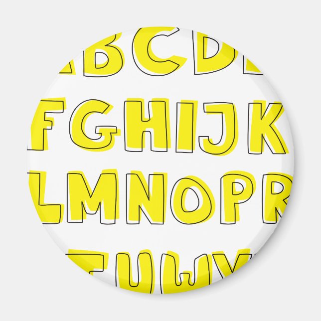 Imán Alfabeto (Frente)