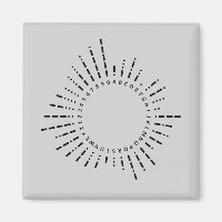 Alfabeto Código Morse – Diseño Gris Acero