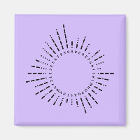 Alfabeto Código Morse – Diseño Tech Morado