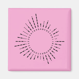 Imán Alfabeto Código Morse – Edición Pink STEM