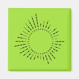 Imán Alfabeto Código Morse – Neon Lime Tech