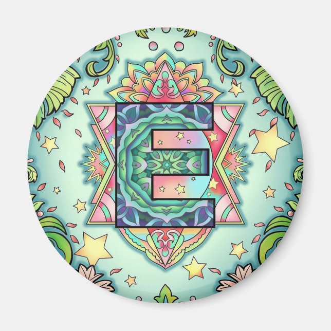 Imán Alfabeto E (Frente)