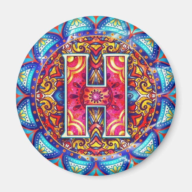 Imán Alfabeto H (Frente)