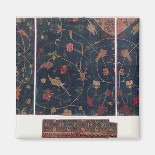 Imán Alfombra decorada con animales (Frente)