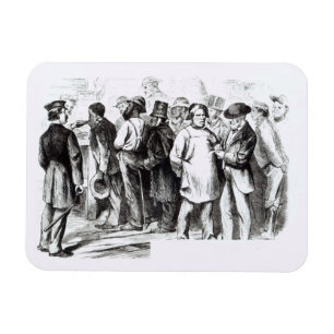 Imán Alfombre a los Baggers, últimos 1860s (grabado)