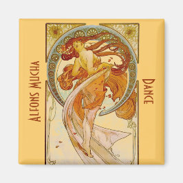 Imán Alfons Mucha Dance Vintage Print Magnet