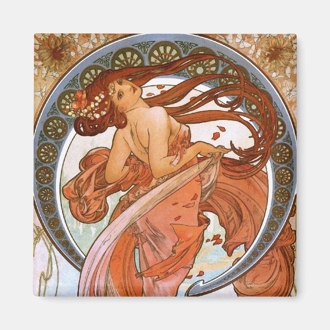 Imán Alfons Mucha: Danza (Frente)