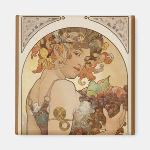 Imán Alfons Mucha - fruta