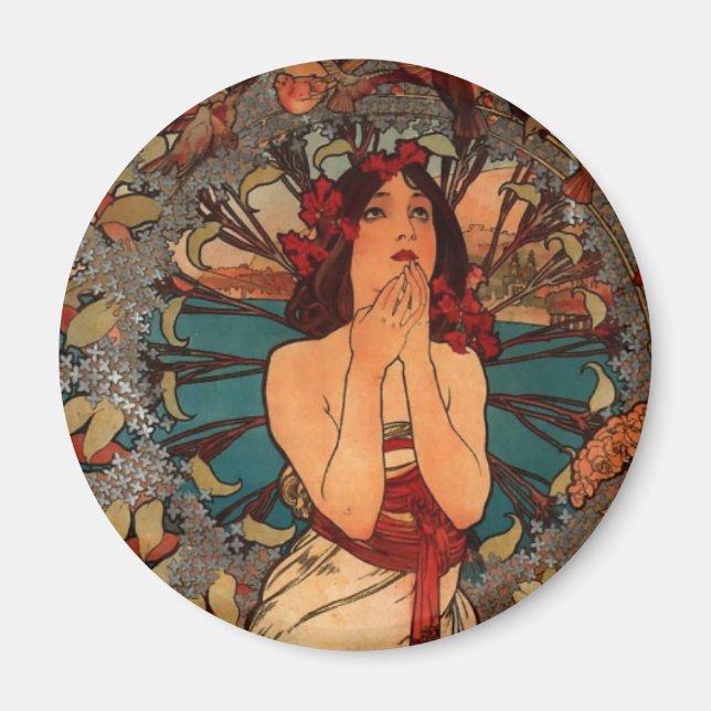 Imán Alfons Mucha Monaco Monte Carlo (Frente)