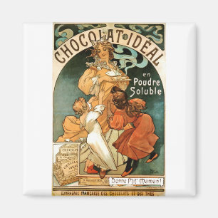 Imán Alfonso (Alfons) Mucha Chocolat Ideal