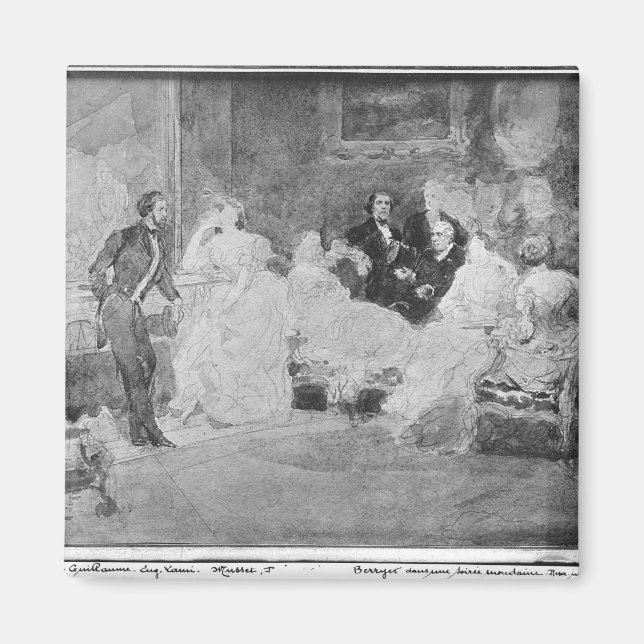 Imán Alfred de Musset Eugene Delacroix (Frente)
