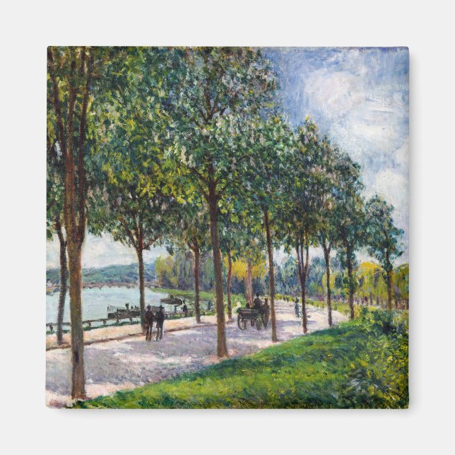 Imán Alfred Sisley - Allee de los castaños (Frente)