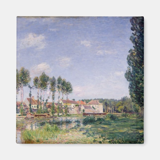 Imán Alfred Sisley | Bancos de Loing en Moret (Frente)