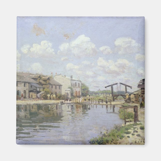 Imán Alfred Sisley | Canal Saint-Martin, París (Frente)