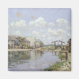 Imán Alfred Sisley el   el canal San Martín, París