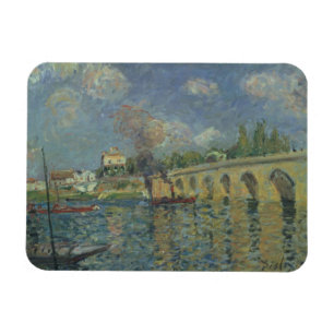 Imán Alfred Sisley el   el puente