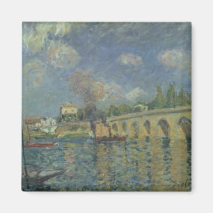Imán Alfred Sisley el   el puente
