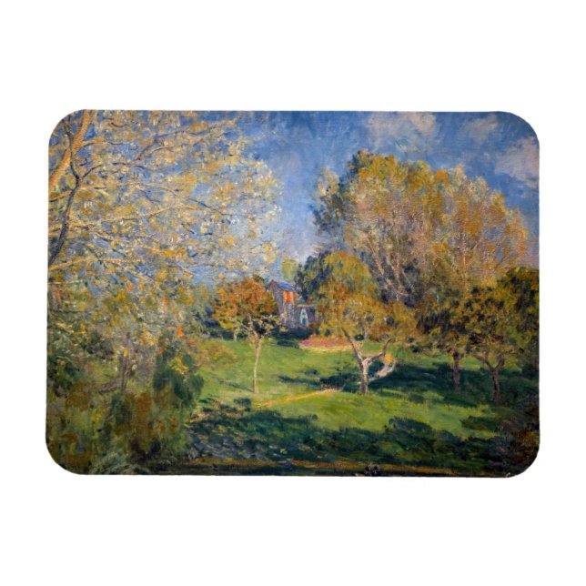Imán Alfred Sisley - El jardín de Hoschede, Montgeron (Horizontal)