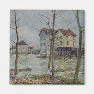 Imán Alfred Sisley el   los molinos en el