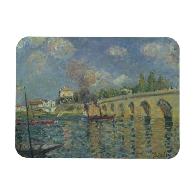 Imán Alfred Sisley | El puente (Horizontal)