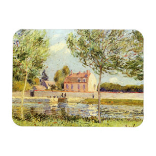 Imán Alfred Sisley Houses a orillas del Loing