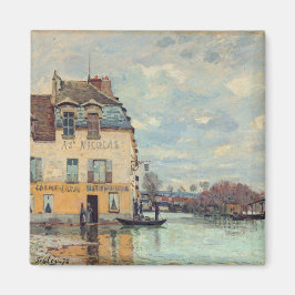 Imán Alfred Sisley - Inundación en Port-Marly 1872